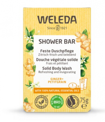 bagno doccia solido Weleda zenzero + petitgrain (75gr)